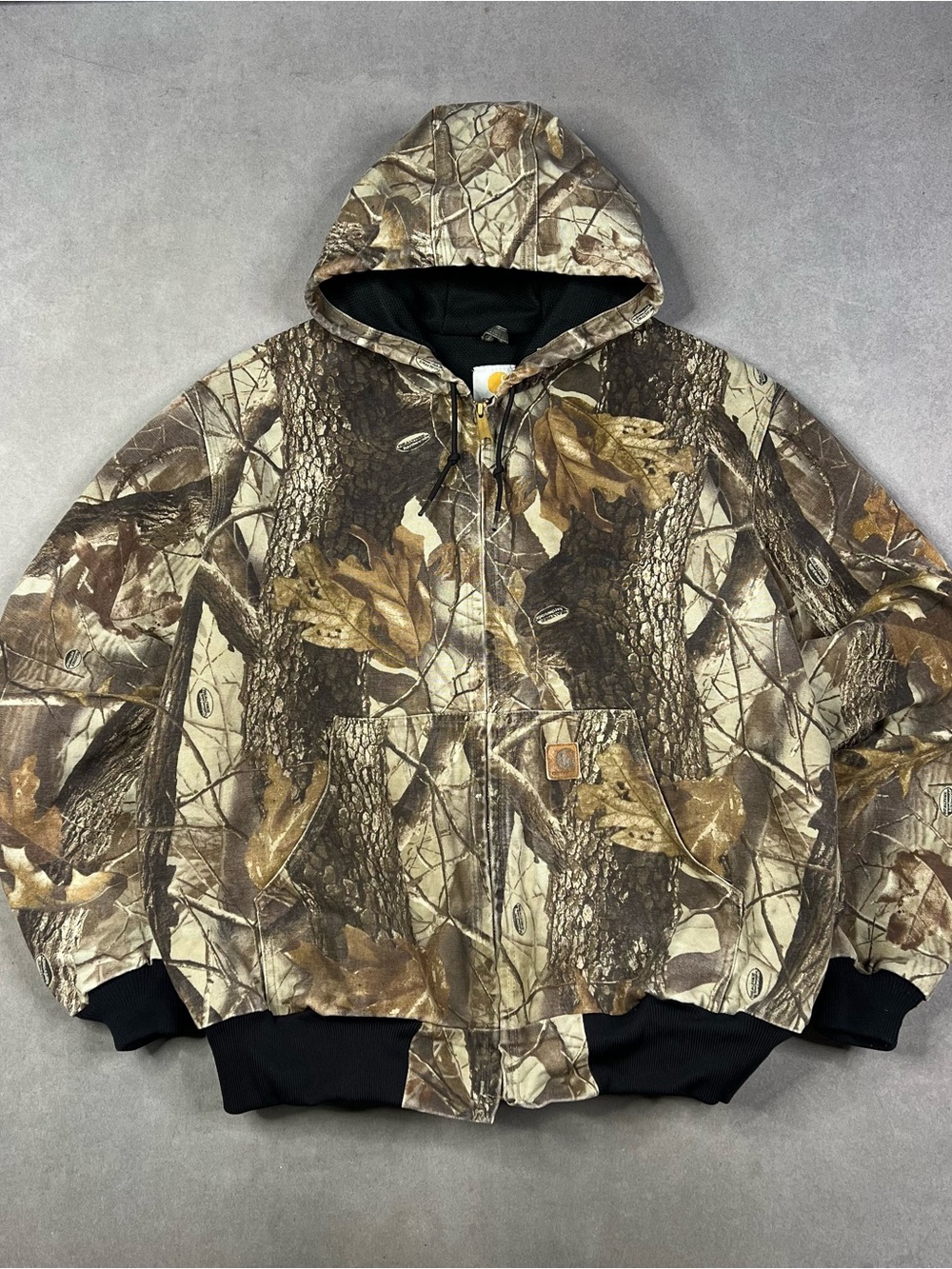 Carhartt Active Camo Hooded Jacket Size XL Duck